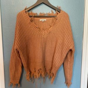 Fringed sweater